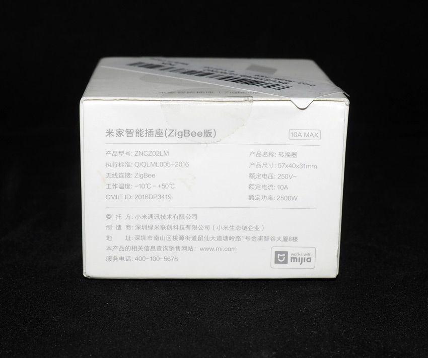 Характеристики умной розетки Xiaomi Mijia smart power plug