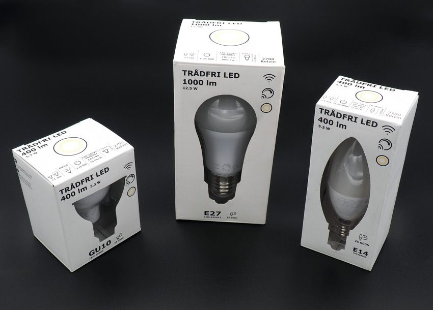 Упаковка умных ламп ИКЕА