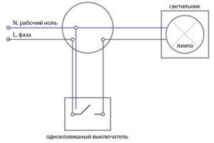 Схема wall switch E1 Neutral